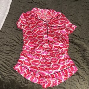 Victoria's Secret Pink Lip Print PJs